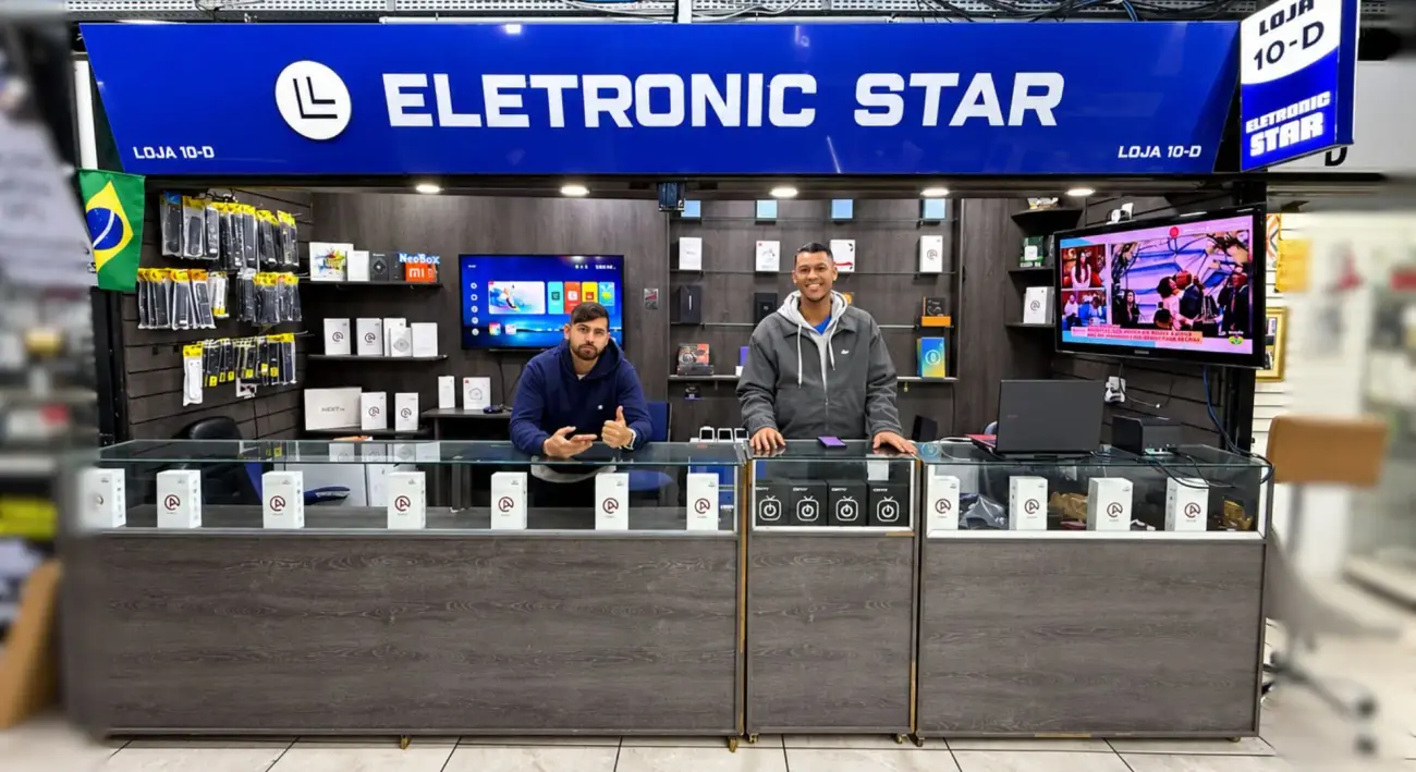Loja física Eletronic Star na Santa Ifigênia, São Paulo